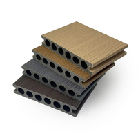 Plancher en WPC, revêtement de sol composite imperméable, pont flottant hybride mobile en WPC, revêtement de sol extérieur résidentiel pour l'extérieur