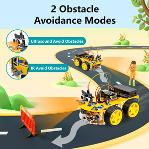 中国制造DIY编码编程玩具4WD无线应用控制茎教育学习智能机器人汽车启动器套件 - Product Image 3