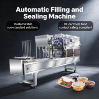 Machine de remplissage et de scellage automatique de gobelets, boîtes et plateaux DEEPACK professionnelle à grande vitesse avec servomoteur, compatibilité universelle
