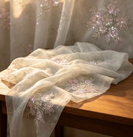 Robe de mariée femme printemps-été couleur bonbon en tissu mousseline organique à motif à carreaux et pois, fraîche, légère et respirante
