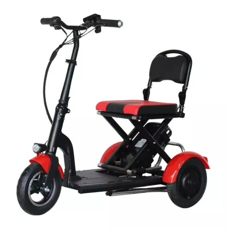 3 पहियों गतिशीलता Electr स्कूटर Foldable बिजली की मोटर साइकिल Tricycle Trike पुराने लोगों के लिए