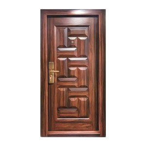 Portes d'<span class=keywords><strong>entrée</strong></span> <span class=keywords><strong>de</strong></span> sécurité en grain <span class=keywords><strong>de</strong></span> bois PPD Portes <span class=keywords><strong>de</strong></span> livraison rapide pour les entrées principales Autres portes - Product Image 2