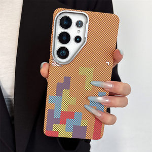 NUOVO per Samsung S26 Ultra: Custodia Magnetica Compatibile con Samsung S25 Ultra, Design <span class=keywords><strong>Tetris</strong></span> con Texture Premium - Product Image 1