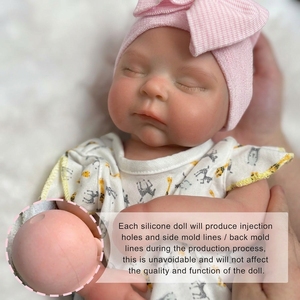 Poupée Bébé Reborn de 18 Pouces, Réaliste en Silicone, Nouveau-né Fait Main, Corps Lavable, Jouet Éducatif pour Filles - Product Image 5