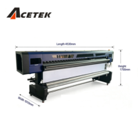 Imprimante jet d'encre éco-solvant multifonction 3,2 m avec 4 têtes I3200 pour impression vinyle UV, bâches, bannières et autocollants