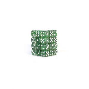 Fabricants d'étiquettes personnalisées OEM avec logo, 36 pièces, couleur translucide, 6 faces, jeu de dés à paillettes de 12 mm pour jeux de société - Product Image 4