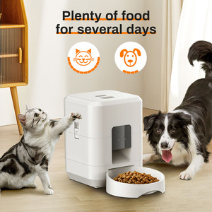 Distributeur de nourriture pour animaux de compagnie avec caméra 720P, double alimentation, distributeur de nourriture pour chat programmable de 2 L pour les soins des animaux pendant les vacances - Product Image 2
