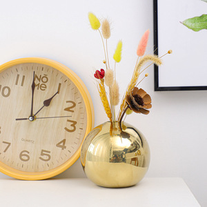 Unique Modern <strong>Flower</strong> <strong>Vases</strong> Ceramic <strong>Vases</strong> Golden Electroplated Ball Interior Modern Decorative <strong>Vase</strong> - Product Image 2