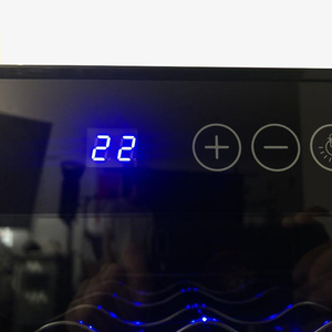 20 bottiglie In armadio <span class=keywords><strong>frigo</strong></span> per vino 48L vetro compressore porta In acciaio inox elettrico indipendente per uso esterno & RV - Product Image 6