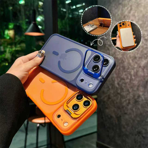 เคสโทรศัพท์แม่เหล็กแบบใสกึ่งด้านพร้อมที่ใส่เลนส์ป้องกัน สำหรับ iPhone 18 17 Air 16 15 14 Plus 13 Pro Max รองรับการชาร์จแบบแม่เหล็ก - Product Image 3