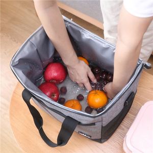 Oxford Insulation <b>Bag</b> with <b>Large</b> Capacity PEVA Waterproof Car-Mounted Fresh-Keeper Lunch <b>Cooler</b> <b>Bag</b> Made of Durable Polyester - Product Image 2