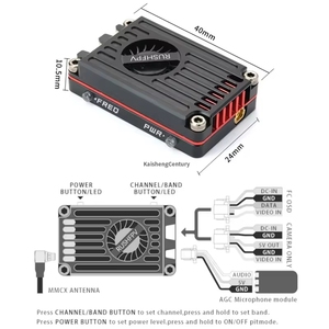 Rush MAX SOLO 5.8GHz 2.5W เครื่องส่งสัญญาณเสียงอัจฉริยะ vtx 37CH 10km FPV Drone vtx - Product Image 2