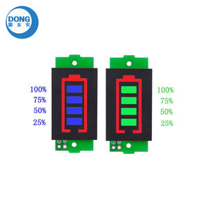 Módulo Indicador de Capacidad de Batería de Litio de <span class=keywords><strong>3</strong></span>.7V Li-ion 1/<span class=keywords><strong>2</strong></span>/<span class=keywords><strong>3</strong></span>/4/5/6/7/8S, Pantalla Azul Verde, Probador de Energía de Batería para Vehículos Eléctricos - Product Image 2