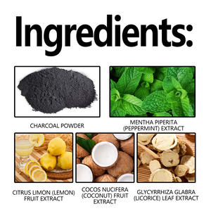 Polvo Dental de Carbón Activado Cosmético, Polvo Blanqueador Dental de Carbón Negro Activo con Menta Natural - Product Image 6