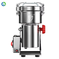 Moulin à herbes chinoises automatique 110V/220V avec prise EU/US, en acier inoxydable 304, pour usage domestique, broyage ultra-fin à petite échelle
