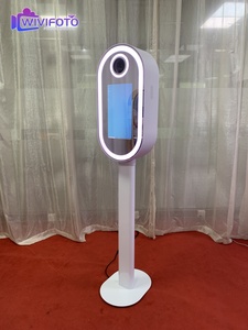 New hình bầu dục gương Photo Booth 15.6inch màn hình cảm ứng photobooth máy ảnh gương DSLR Selfie ma thuật gương - Product Image 2