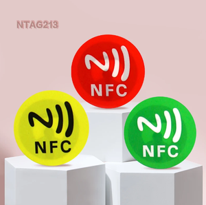 Mini RFID 13.56MHz NFC Waterproof PVC Material <span class=keywords><strong>Smart</strong></span> Adhesive Stickers Mini Tag Random Color Access Control Cards Todos os telefones - Product Image 5