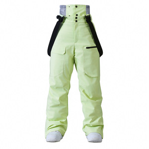 Traje de esquí para hombre, traje de nieve de invierno, pantalones impermeables, abrigo cálido para esquiar, pantalones de esquí para hombre y <span class=keywords><strong>mujer</strong></span>, pantalón de esquí <span class=keywords><strong>con</strong></span> <span class=keywords><strong>tirantes</strong></span>, pantalones a prueba de viento y correa - Product Image 5