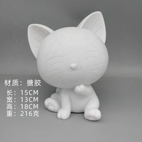 2025 nouvelle mode résine mignon Shiba banque Animal Figure tirelire pièce décor à la maison résine artisanat pour enfants peinture