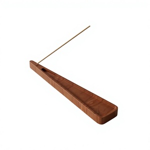 Quemador de incienso de madera, soporte aromático de bambú para aromaterapia, soporte ligero y duradero para varillas de incienso, decoración de Ramadán - Product Image 1