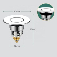 Égouttoir de lavabo pop-up au design moderne, noyau en laiton anti-odeur, bouchon de fuite pressé, évier de comptoir universel avec noyau anti-odeur