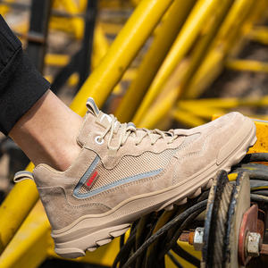 Botas de Senderismo para Hombre, con Punta de Acero Protectora, Antideslizantes, Ligeras, de Gamuza, para Trabajo y Actividades al Aire Libre - Product Image 3