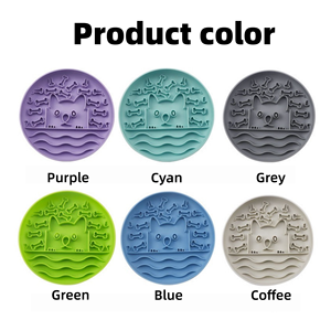 Silicone Dog <b>Slow</b> <b>Feeder</b> Bowl Anti Slip <b>Puppy</b> Feeding Plate Portable Puzzle Eating Pet Dish Durable Bpa Free Food Grade Design - Product Image 3