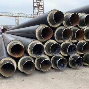 Tubo de soldadura térmica de polietileno de alta densidad de entierro directo Tubería de agua caliente de aislamiento de acero preaislado ASTM para tubería de perforación - Product Image 5