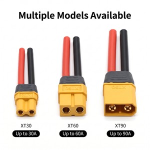 موصلات أماس XT30 وXT60 وXT90 ذكر وأنثى، كابل بطارية ليثيوم بوليمر، سلك سيليكون، حزمة أسلاك - Product Image 2