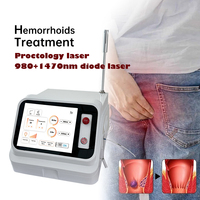 Appareil Endolaser 980 1470 pour chirurgie endoscopique des fissures anales et des hémorroïdes, 30+3W, proctologie