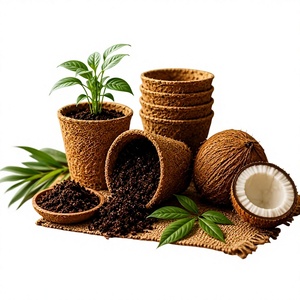 Maceta Biodegradable de Fibra de Coco - Maceta Ecológica para Plántulas para Cultivo en Viveros e Invernaderos - Product Image 1