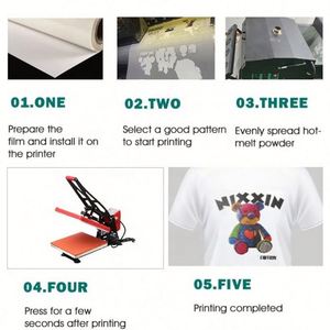Ready to Press DTF Heat Transfer Designs <b>PET</b> Film for Clothing Printing with Heat Press - Product Image 6