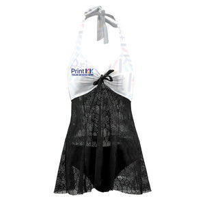 Bañador de dos piezas con falda y cordones Servicios personalizados - Product Image 1