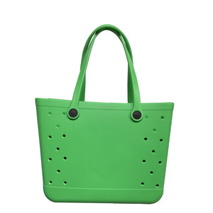 Womens Women Wholesale Waterproof Tote Bags Custom Holes Summer Rubber Totes Pvc O Large Fashion Eva Plastic Beach Silicone Bag