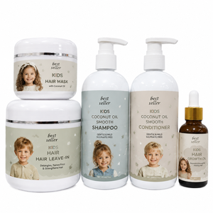 Set de Cuidado Capilar <span class=keywords><strong>para</strong></span> Niños de Marca Privada OEM, Kit de Champú y Acondicionador <span class=keywords><strong>para</strong></span> <span class=keywords><strong>Cabello</strong></span> <span class=keywords><strong>Rizado</strong></span> <span class=keywords><strong>para</strong></span> Niños y <span class=keywords><strong>Niñas</strong></span>, Logotipo Personalizado - Product Image 1