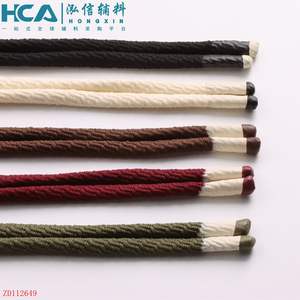 Cordon tressé avec extrémités en silicone intégrées pour sweats à capuche tendance, vestes décontractées, sacs à dos, sacs fourre-tout, accessoires de mode - Product Image 4