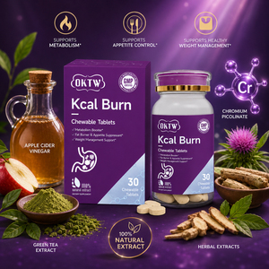 Tabletas Masticables OKTW Kcal Burn con Té <span class=keywords><strong>Verde</strong></span>, Supresor del Apetito, Control de Peso, Suplemento para el Bienestar Metabólico, en Stock - Product Image 2