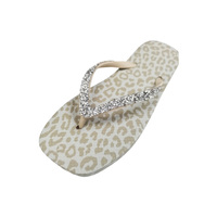 Sandalias Bosirui Personalizadas de Plataforma de Goma Suave para Mujer, con Estampado de Leopardo, para Playa, Suela Gruesa, para Bodas de Verano