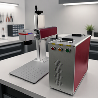 Machine de marquage laser à fibre industrielle de type split pour marquage permanent des pièces et outils d'usine