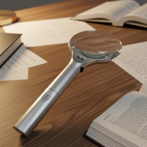 مكبر شاشة مع ضوءين LED مصنوع من مادة ABS بتكبير كبير 2x وتكبير صغير 5x للمسنين والأطفال - Product Image 1