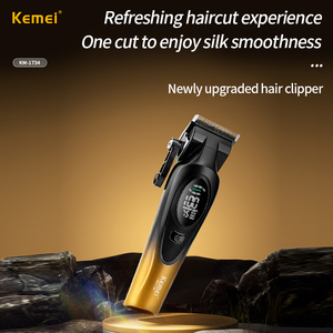 केमेई Km-1734 5 डब्ल्यू 2000 मा बैटरी रिचार्जेबल हेयर सैलून कटर इलेक्ट्रिक 7500 आरपीएम सिरेमिक ब्लेड सस्ते हेयर क्रेपर - Product Image 5