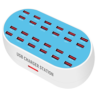 120W-160W Multi USB Chargeur HUB 12/18/24/30 Port Station de Charge Sans Fil Dock pour Téléphones Mobiles Bureau Universel Sans Fil