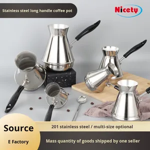 Set di Utensili per Caffè in Acciaio Inox Turco con Tazza Decorata a Mano, Stile Minimalista Moderno con Manico Lungo - Product Image 3