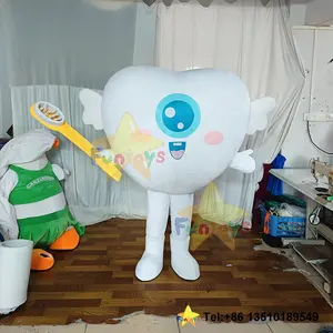 Funtoys personalizar amor el corazón Ángel diente mascota disfraz cepillo de dientes varita Cosplay mascotte dibujos animados Carnaval para adultos