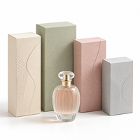 Coffret de parfums minimaliste en carton pliable avec finition en carton pastel pour lancement d'organisateur de parfums en vente au détail