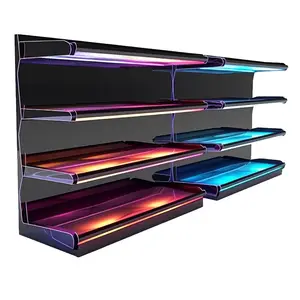 Draadgaas Hangende Displayrekken Trend 2024 Planken Op Houten Wanden Groothandel Kleding Badkamer Planken Dierenwinkel Display Rack