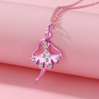 Collier Pendentif Danseuse Ballet pour Femme, Bijou Robe de Danse, Cadeau Ballerine, Collier de Fiançailles