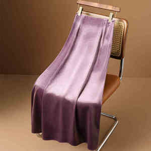 New Wholesale Fashion Women Solid Color High-grade Satin Pleated Skirt Large Size Versatile Skirt - Product Image 4