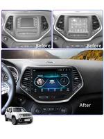 Pour Jeep Cherokee 2014 2015 2016 2017 Écran tactile Android Auto Carplay Caméra 360° GPS Navigateur Stéréo Radio Lecteur DVD