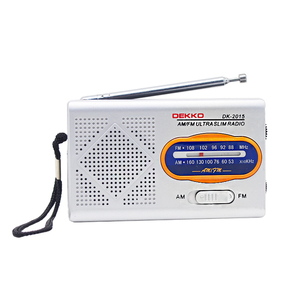 Radio AM/FM Portátil Ecológica de <span class=keywords><strong>2</strong></span> Bandas con <span class=keywords><strong>2</strong></span> <span class=keywords><strong>Pilas</strong></span> <span class=keywords><strong>AA</strong></span>, Altavoz Integrado, Diseño Clásico Blanco - Product Image 1